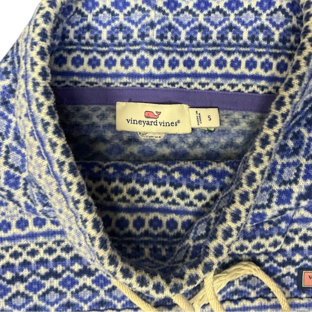 🧊 Vineyard Vines Nordic Fleece Shep Shirt Women’s Quarter Zip Sweater Size Small - Picture 4 of 7